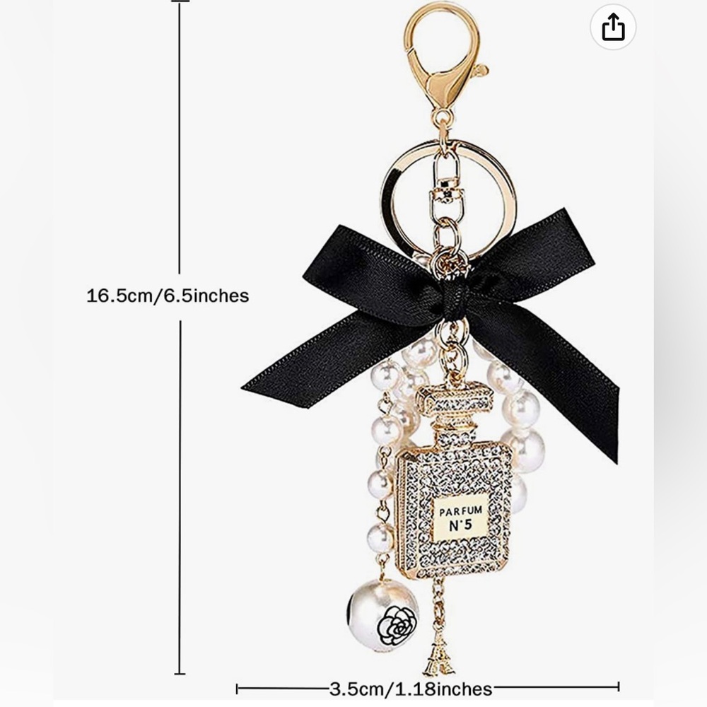🖤NWT Women Keychain Diamond Keyring Crystal Rhinestone Keychain🖤 - Picture 7 of 7